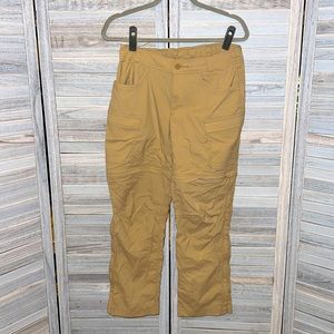 REI Sahara Zip Off Hiking Pants 8 Petite Khaki